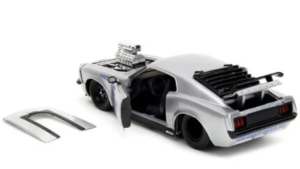 1970 Ford Mustang Boss 429 Diecast Model - Silver Metallic 'Highway Drag' by Jada