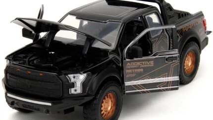 2017 Ford F-150 Raptor Diecast Model - Black & Gold "Pink Slips" Series 1/24 by Jada