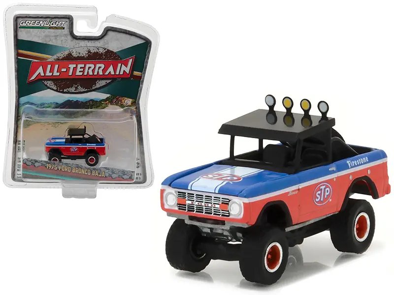 Diecast Model Cars wholesale toys dropshipper drop shipping 1975 Ford Bronco Baja STP All Terrain Series 5 1/64 Greenlight 35070 C drop shipping wholesale drop ship drop shipper dropship dropshipping toys dropshipper diecast drop shipper dropshippers 1975 Ford Bronco Baja STP Diecast Model 1/64 by Greenlight - All Terrain Series 5