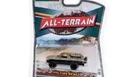 1996 Ford Bronco Lifted Custom Matt Black & Camouflage 1/64 Diecast Model by Greenlight