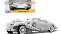 1936 Mercedes Benz 500K Special Roadster White 1/18 Diecast Model by Maisto