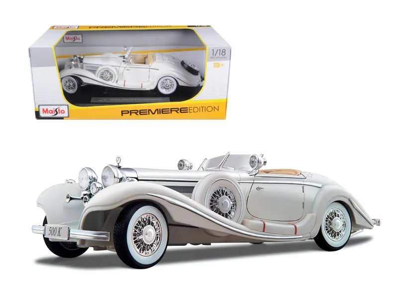 Diecast Model Cars wholesale toys dropshipper drop shipping 1936 Mercedes 500K Special Roadster White 1/18 Maisto 36055 drop shipping wholesale drop ship drop shipper dropship dropshipping toys dropshipper diecast drop shipper dropshippers. 1936 Mercedes Benz 500K Special Roadster White 1/18 Diecast Model by Maisto