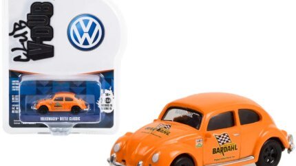 Volkswagen Beetle Classic Orange Diecast Model 1/64 - Greenlight Club Vee V-Dub Series 15