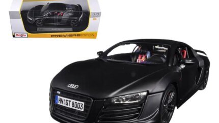Buy Audi R8 GT Matt Black 1/18 Diecast Model Car by Maisto - Premium Collectible