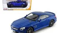 Buy 2012 Mercedes SL 63 AMG Blue 1/18 Diecast Model by Maisto - Perfect Collectible!