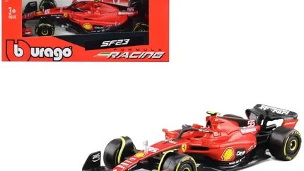 Ferrari SF-23 #55 Carlos Sainz 2023 F1 Diecast Model 1/43 by Bburago