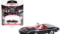 1967 Chevrolet Corvette Convertible Diecast Model - Barrett Jackson Edition by Greenlight 1/64 - Black with Red Stripe