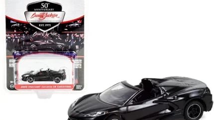 2020 Chevrolet Corvette C8 Stingray Convertible Black (Lot #3003) Barrett Jackson "Scottsdale Edition" Series 8 1/64 Diecast Model Car by Greenlight