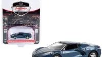 2020 Chevrolet Corvette C8 Stingray 1LT Diecast Model - Shadow Gray Metallic, Barrett Jackson Scottsdale Edition by Greenlight