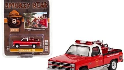 1984 Chevrolet C20 Smokey Bear Fire Truck 1/64 Diecast Model by Greenlight