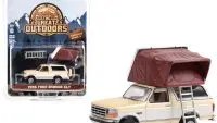 1996 Ford Bronco XLT Diecast Model with Rooftop Tent - Greenlight 1/64
