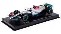 Mercedes-AMG F1 W13 E Performance #44 Lewis Hamilton 1/43 Diecast Model with Display Case by Bburago