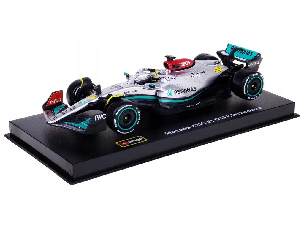 Diecast Model Cars wholesale toys dropshipper drop shipping Mercedes AMG F1 W13 E Performance #44 Lewis Hamilton F1 Formula One World Championship 2022 with Display Case 1/43 Bburago 38066LH drop shipping wholesale drop ship drop shipper dropship dro Mercedes-AMG F1 W13 E Performance #44 Lewis Hamilton 1/43 Diecast Model with Display Case by Bburago