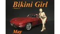 May Bikini Calendar Girl 1/24 Scale Model Figure by American Diorama