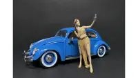 Partygoers Figurine V for 1/24 Scale Models by American Diorama - Perfect for Diorama Enthusiasts
