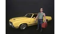 Mechanic Sam with Tool Box: 1/24 Scale Model Figurine by American Diorama