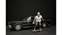 Skateboarder Figurine II for 1/24 Scale Models by American Diorama - Perfect for Diorama Enthusiasts
