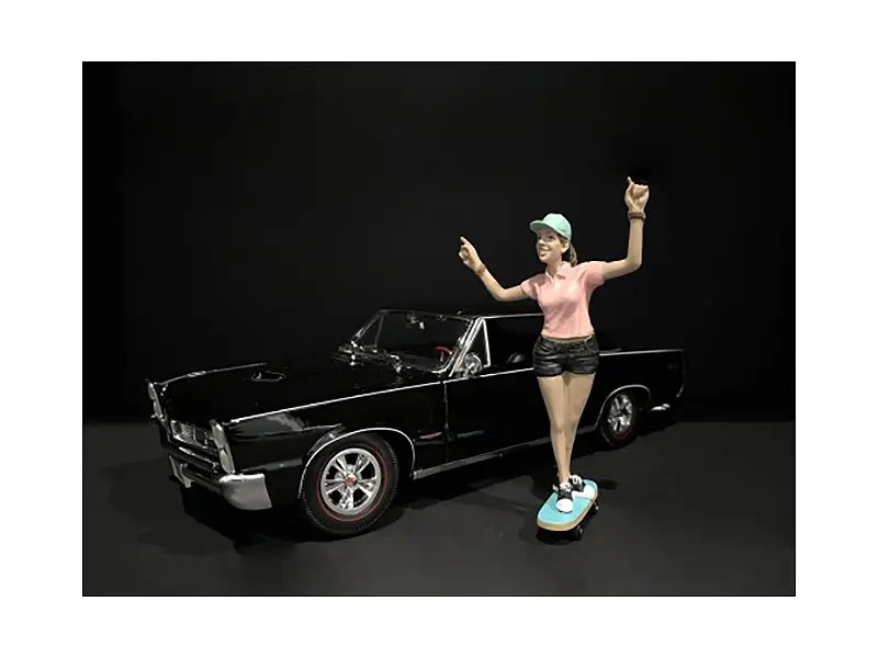 Skateboarder Figurine IV for 1/24 Scale Models by American Diorama – Perfect for Diorama Enthusiasts
