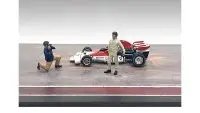 Race Day Diecast Figures Set 1: 1/43 Scale Model Accessories by American Diorama