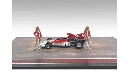 Enhance Your 1/43 Scale Models with 'Race Day' Diecast Figures Set 6 by American Diorama
