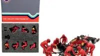 Formula One F1 Pit Crew 7 Figurine Set Team Red Release II for 1/43 Scale Models by American Diorama
