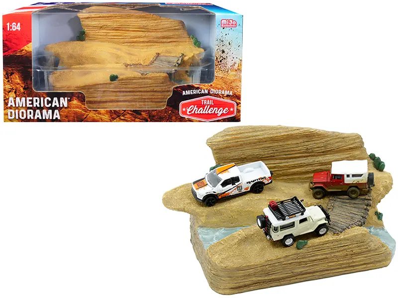 Trail Challenge 1/64 Scale Resin Diorama by American Diorama – Perfect for Model Enthusiasts