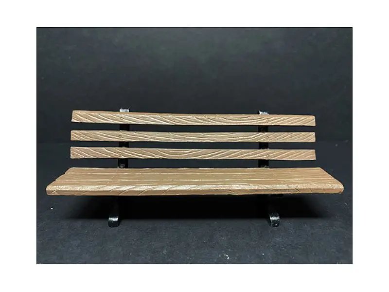Enhance Your 1/24 Scale Models with American Diorama’s Park Bench 2-Piece Accessory Set