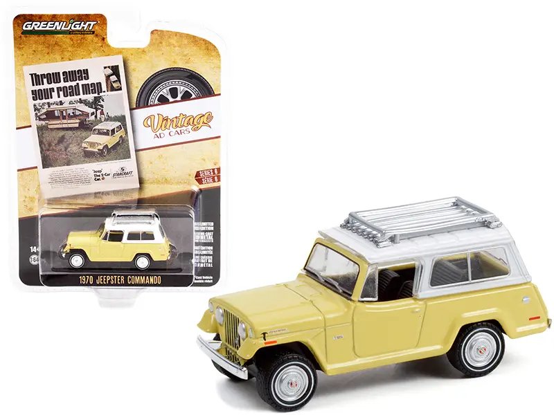 1970 Jeep Jeepster Commando Diecast Model Car 1/64 – Vintage Ad Series 6 by Greenlight