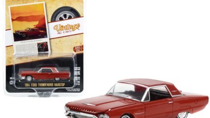 1964 Ford Thunderbird Hardtop Red Diecast Model Car - Vintage Ad Cars Series 7 by Greenlight