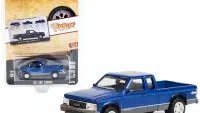 1991 GMC Sonoma Pickup Truck Diecast Model - Vintage Blue Metallic & Gray by Greenlight