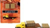 1954 IH R-190 Flatbed Truck with Kow-Kare Crates 1/87 HO Scale Model by Classic Metal Works