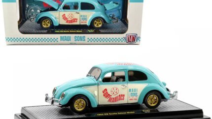Vintage 1952 Volkswagen Beetle Deluxe in Light Blue & Wimbledon White - Maui Edition