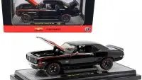 Limited Edition 1969 Chevrolet Camaro SS 396 Diecast Model - Black with Red Stripes by M2 Machines