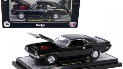 Limited Edition 1970 Dodge Challenger T/A Black 1/24 Diecast Model by M2 Machines - Only 5250 Worldwide