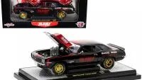 Limited Edition 1969 Chevrolet Camaro SS 396 Diecast Model - Black with Red Stripes by M2 Machines