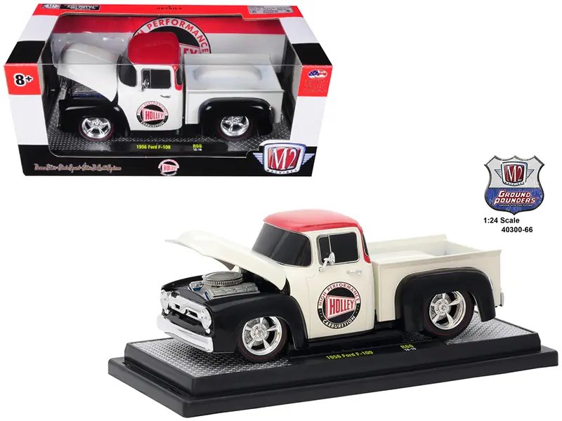 Limited Edition 1956 Ford F-100 Pickup Truck Diecast Model – Holley Series by M2 Machines