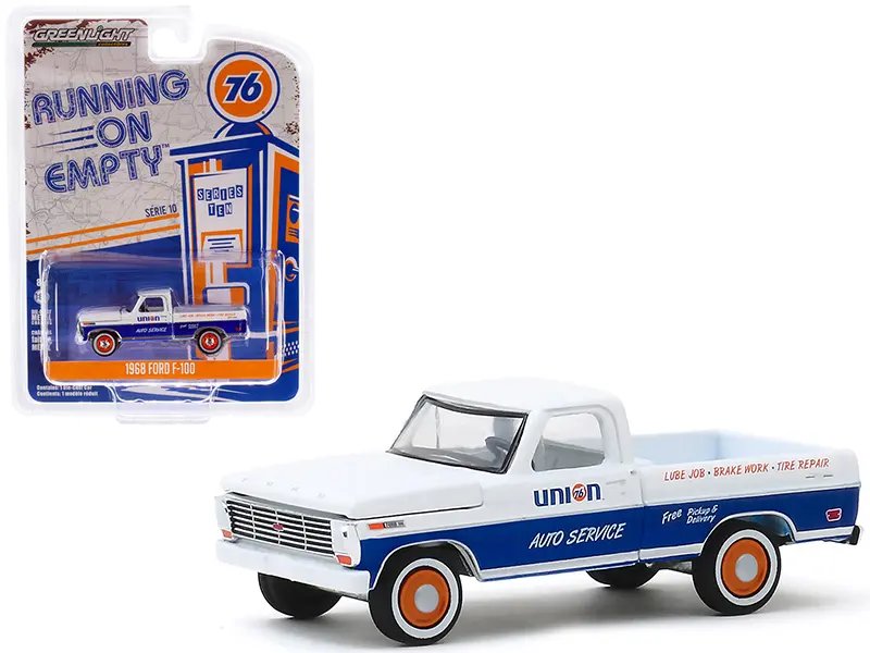 1968 Ford F-100 Union 76 Auto Service Diecast Model 1/64 by Greenlight – Running on Empty Series 10