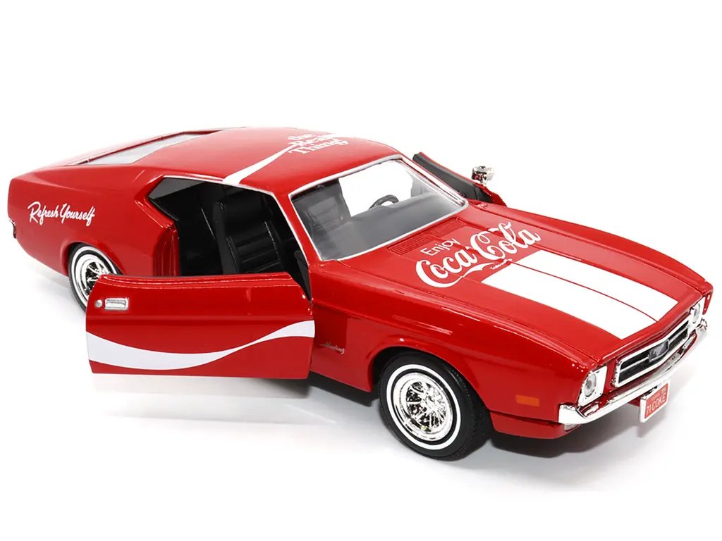 1971 Ford Mustang Sportsroof Coca-Cola Diecast Model 1/24 by Motor City Classics 3 1971 Ford Mustang Sportsroof Coca-Cola Diecast Model 1/24 by Motor City Classics - Image 3