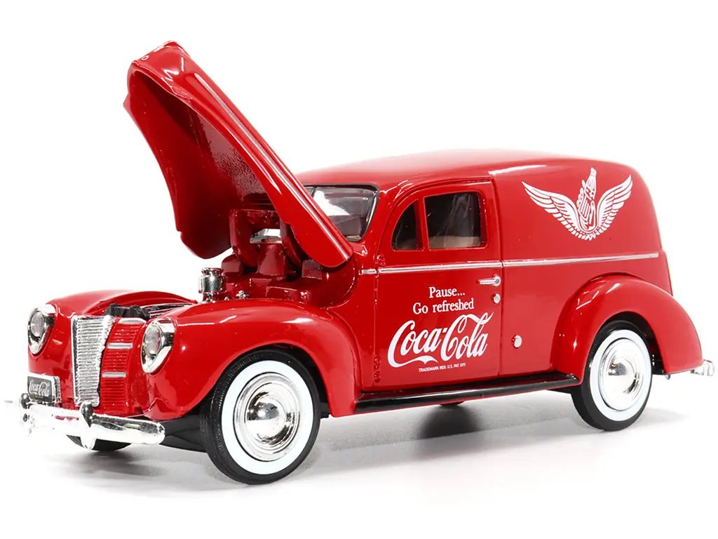 Vintage 1940 Ford Sedan Coca-Cola Diecast Model with Vending Machine - 1/24 Scale by Motor City Classics 3 Vintage 1940 Ford Sedan Coca-Cola Diecast Model with Vending Machine - 1/24 Scale by Motor City Classics - Image 3