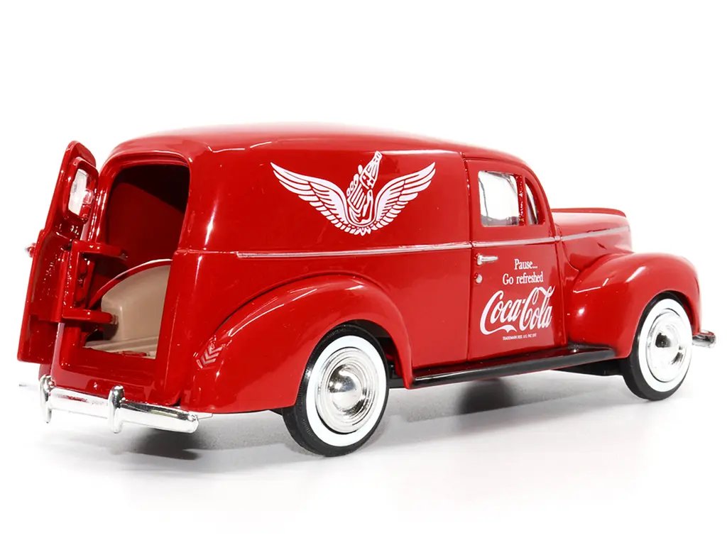 Vintage 1940 Ford Sedan Coca-Cola Diecast Model with Vending Machine - 1/24 Scale by Motor City Classics 2 Vintage 1940 Ford Sedan Coca-Cola Diecast Model with Vending Machine - 1/24 Scale by Motor City Classics - Image 2
