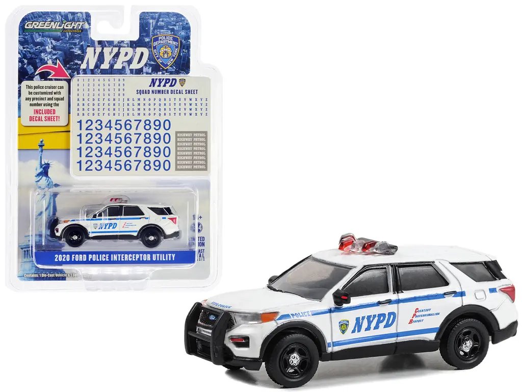 2020 Ford Police Interceptor Utility NYPD Diecast Model 1/64 – Hot Pursuit Series by Greenlight