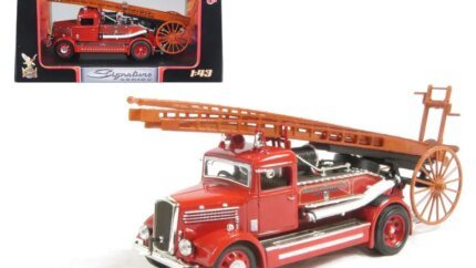 1938 Dennis Light Four Fire Engine Red 1/43 Diecast Model by Road Signature - Collectible Classic