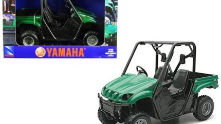 2008 Yamaha Rhino 700 F1 4x4 Green Diecast Model 1/12 by New Ray - Off Road ATV Collectible