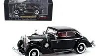 1937 Maybach SW38 Spohn Black Convertible 1/43 Diecast Model by Signature Models