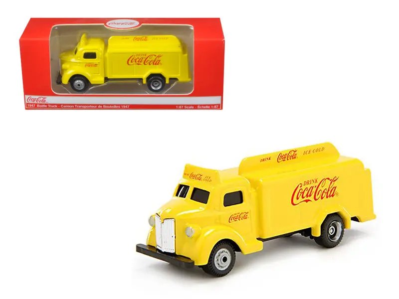Diecast Model Cars wholesale toys dropshipper drop shipping 1947 Coca Cola Delivery Bottle Truck Yellow 1/87 Motorcity Classics MCC439954 drop shipping wholesale drop ship drop shipper dropship dropshipping toys dropshipper diecast drop shipper drops Vintage 1947 Coca Cola Yellow Delivery Truck 1/87 Diecast Model by Motorcity Classics