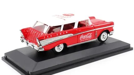 1957 Chevrolet Nomad Coca-Cola Red 1/43 Diecast Model by Motor City Classics