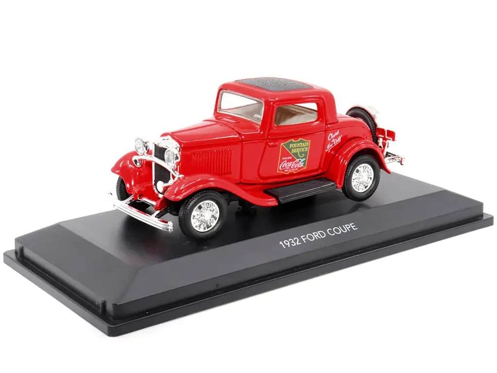 1932 Ford Coupe Coca-Cola Red Diecast Model 1/43 by Motor City Classics