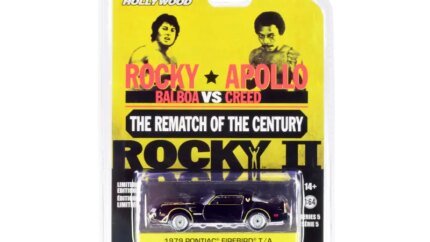 1979 Pontiac Firebird Trans Am T/A Black 'Rocky II' Diecast Model by Greenlight - Hollywood Series 1/64