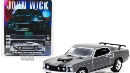 1969 Ford Mustang Boss 429 Diecast Model - John Wick Movie Edition by Greenlight