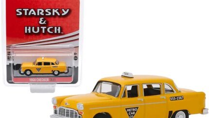 1968 Checker Taxi "Metro Cab Co." Yellow "Starsky and Hutch" (1975-1979) TV Series "Hollywood Special Edition" 1/64 Diecast Model Car by Greenlight